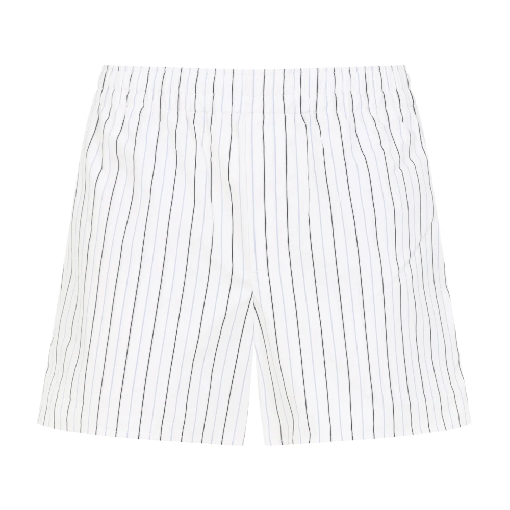 Ami Paris Men's White Bermuda Shorts For Extra Large