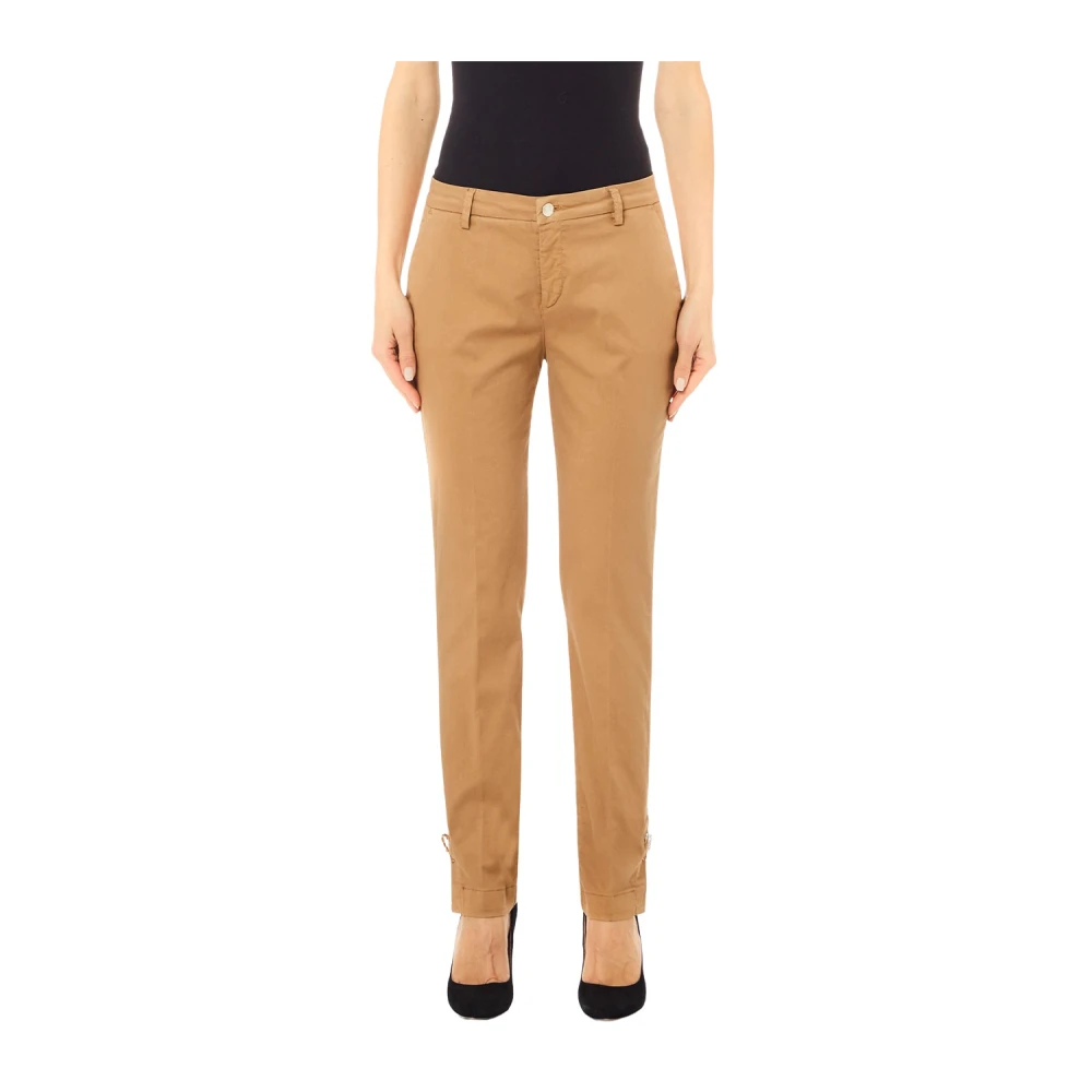 Liu Jo Beige Chino Broek voor Moderne Vrouwen Brown Dames