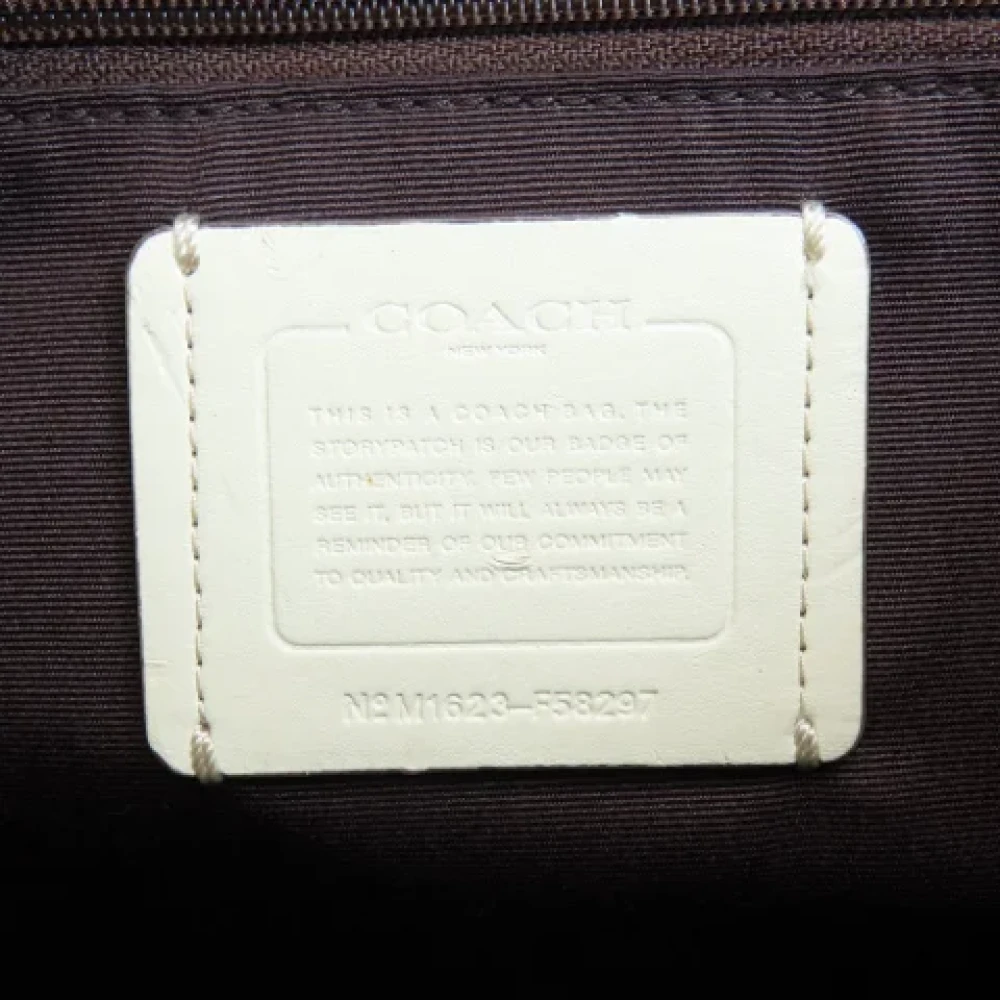 Coach Pre-owned Canvas shoulder-bags Beige Dames