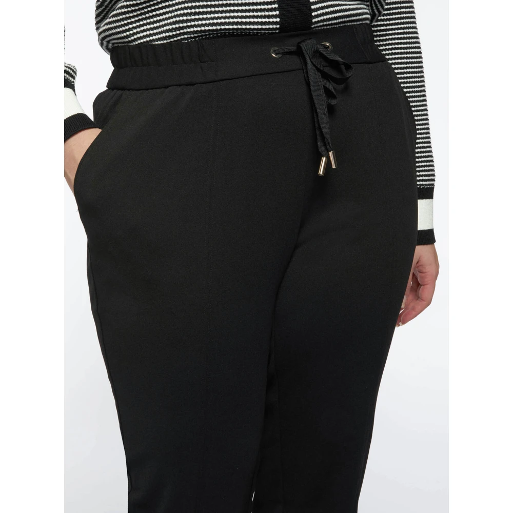 Fiorella Rubino Scuba Crepe Joggers Black Dames