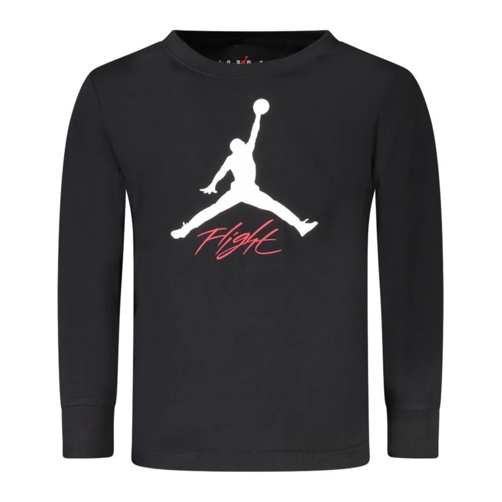 Jordan Black Long-Sleeved T-Shirt - Unisex - Kids Short Sleeve T-Shirts - 5 Y - Kids