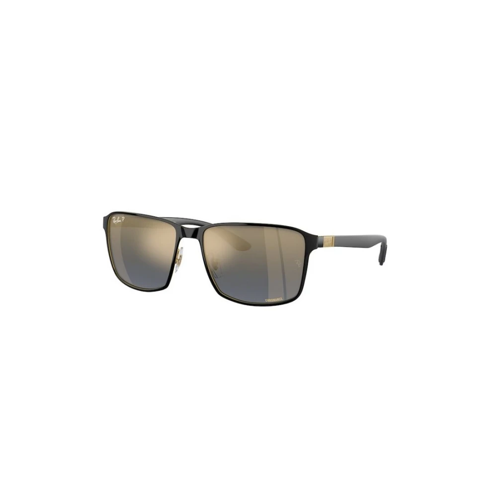 Ray-Ban RB3721CH, Black On Gold Polarized Sunglasses Blue & Gold Polarised+ lenses, Mojo Glasses - Image 3