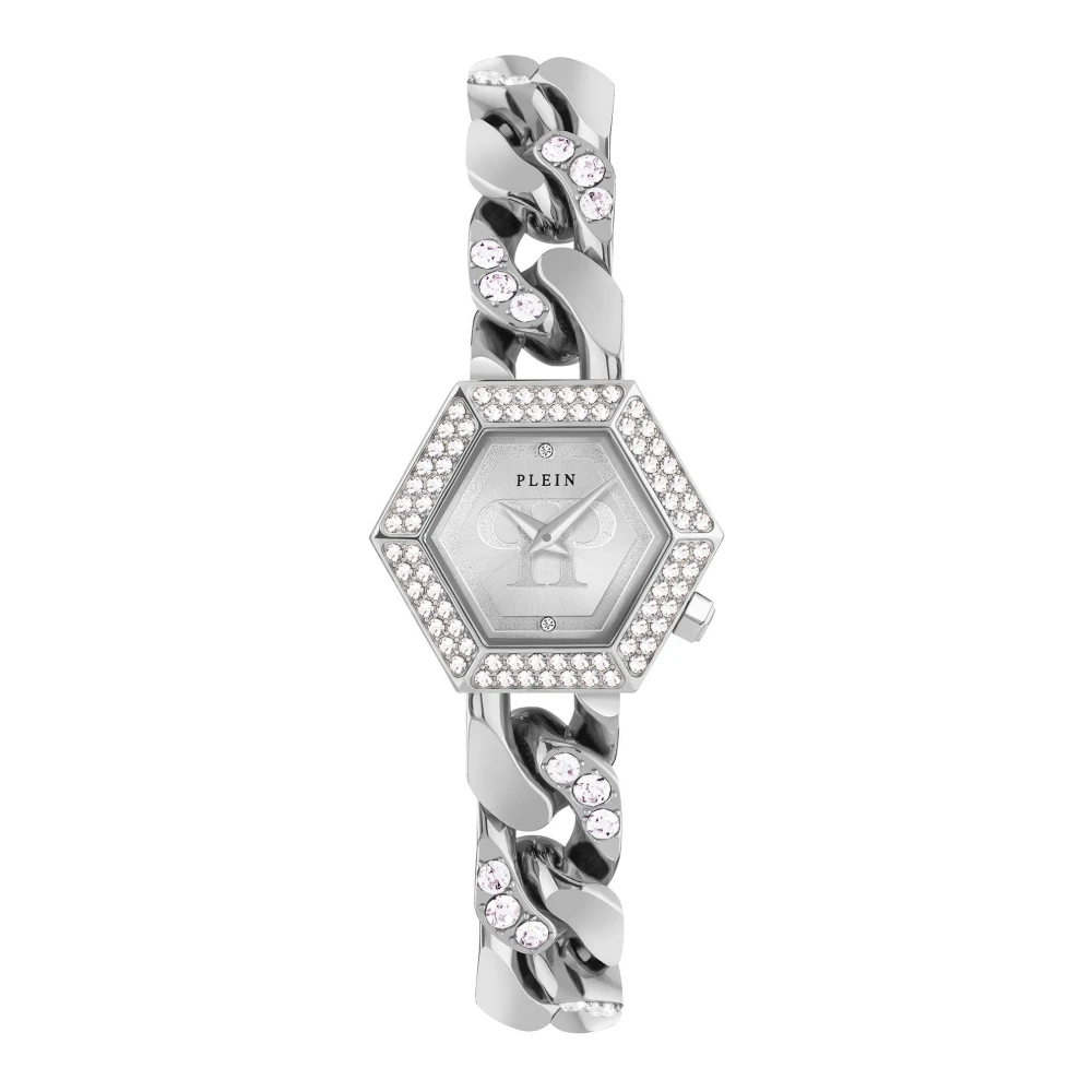 Philipp Plein Women's Gray Hexagon Groumette 28Mm Watch