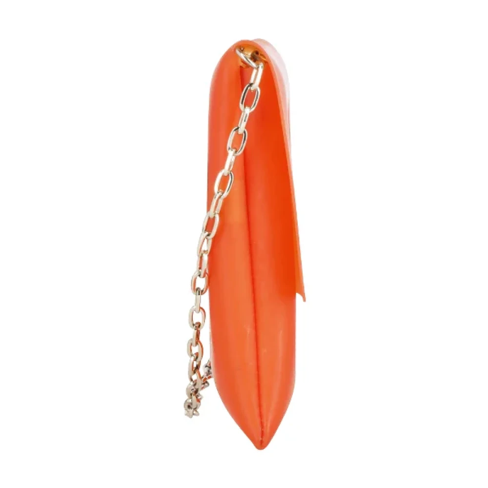 Anya Hindmarch Pre-owned Leather shoulder-bags Orange Dames
