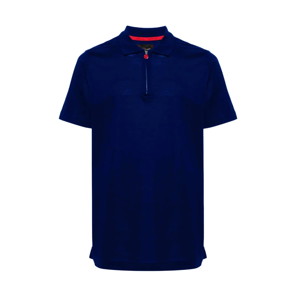 Kiton - Tops > Polo Shirts - Blue - Kiton - Modalova