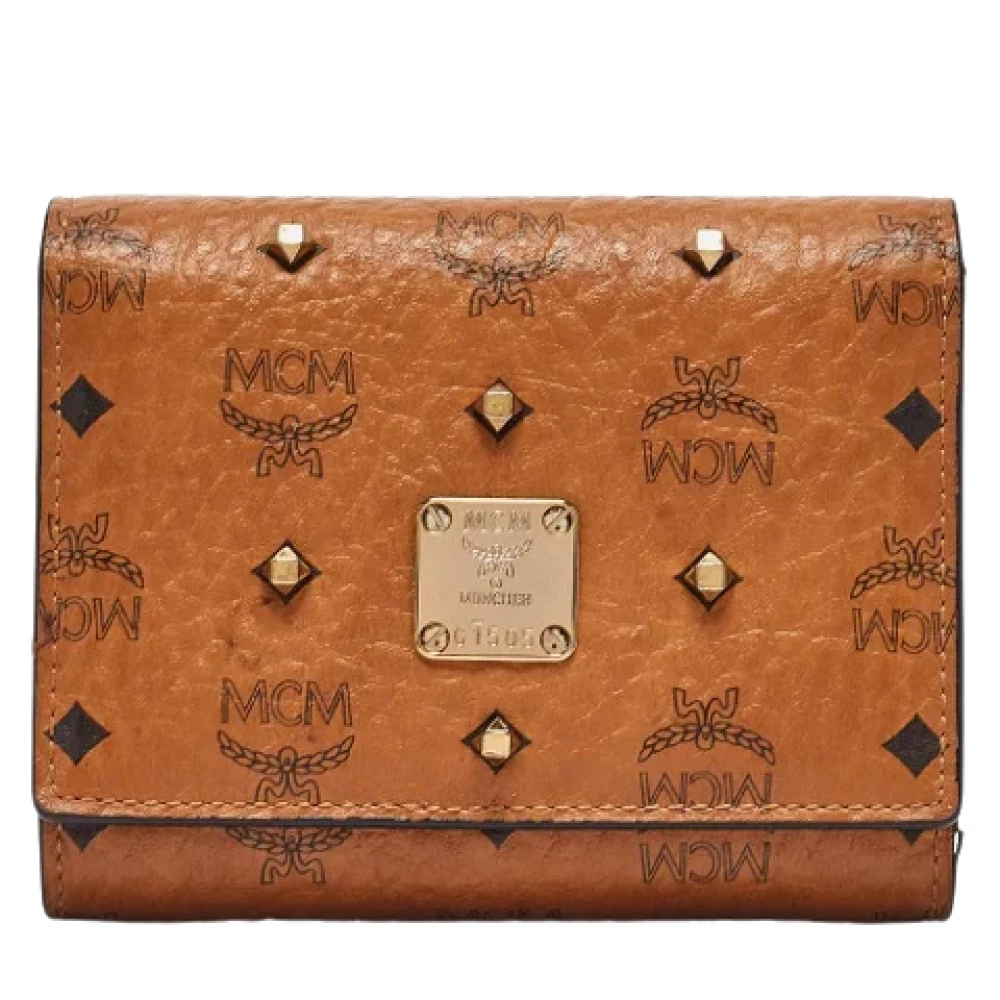 MCM Pre-owned Canvas wallets Brown Dames