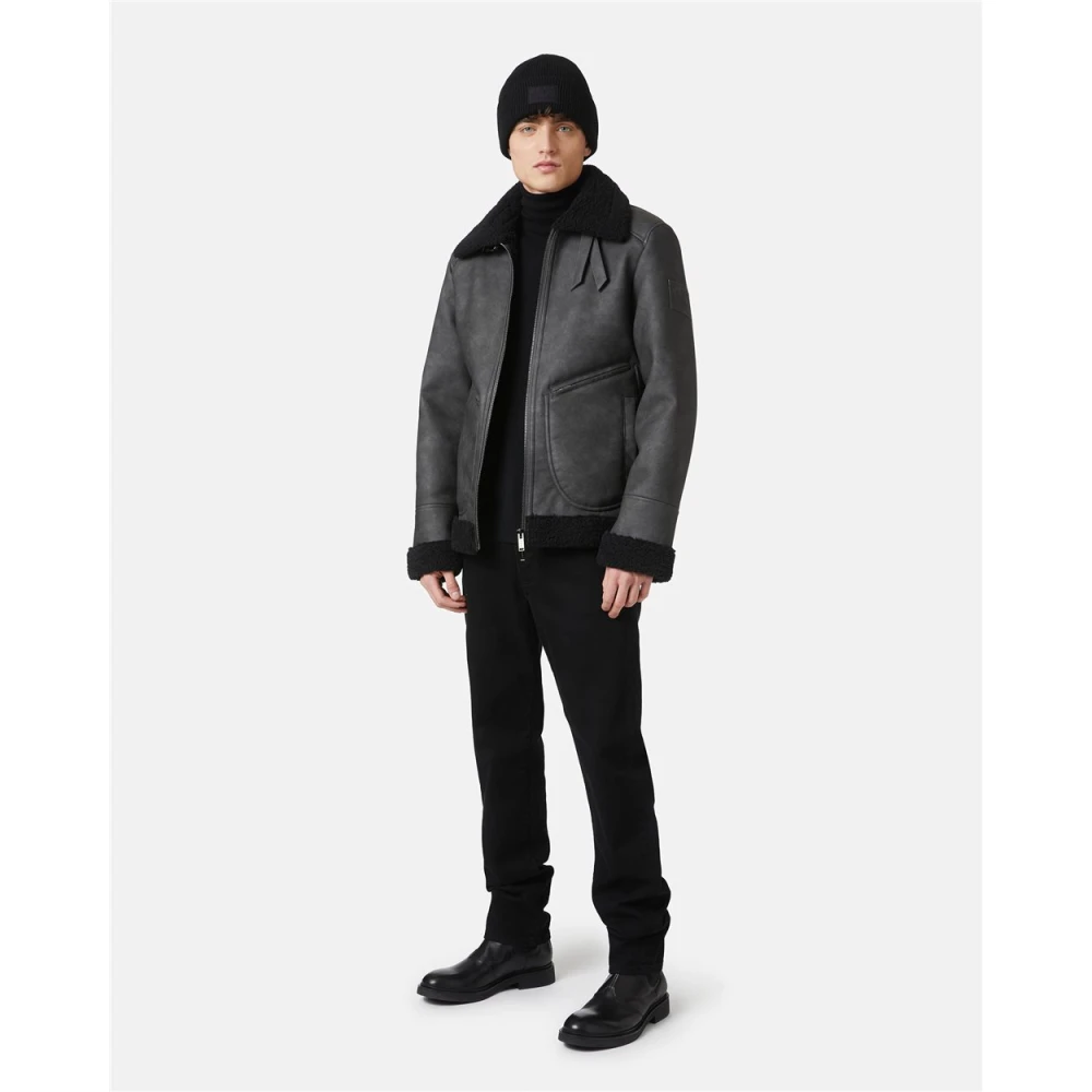 Iceberg Eco schapenvacht met reliëf patch Gray Heren