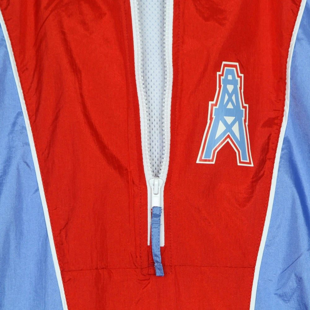 Mitchell & Ness Houston Oilers Windbreaker Blue Heren