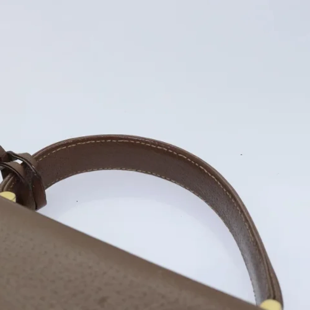 Gucci Vintage Pre-owned Leather handbags Brown Dames