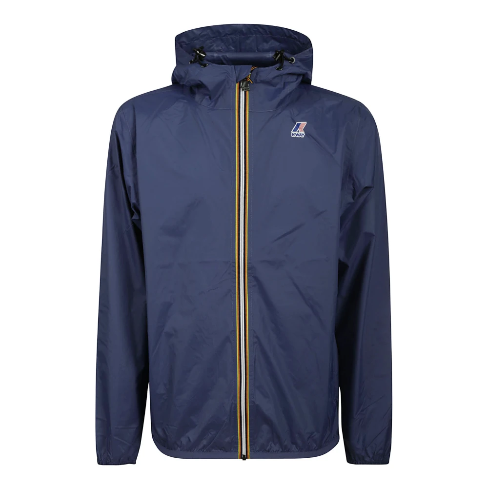 K-way Blauwe Waterdichte Winddichte Ademende Jas Blue Heren
