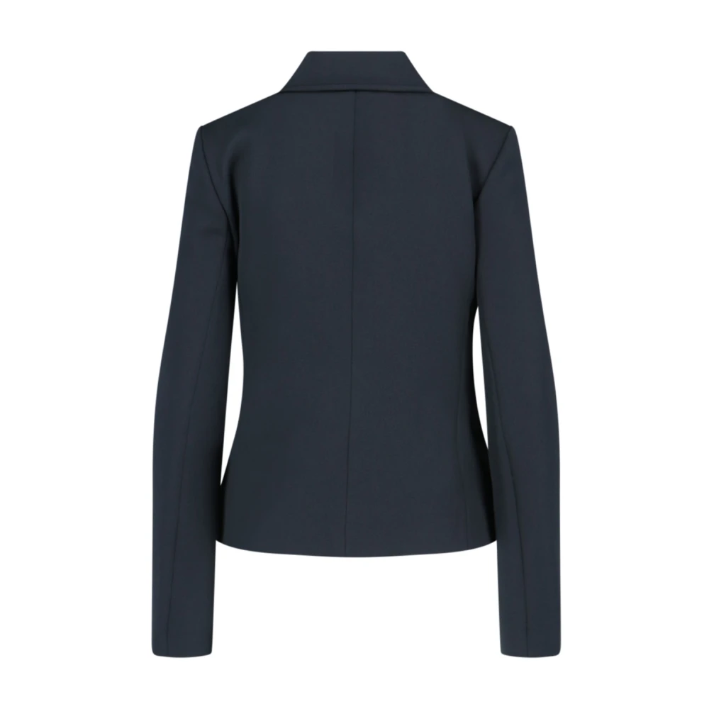 Courrèges Zwarte ritslogo-jas Black Dames