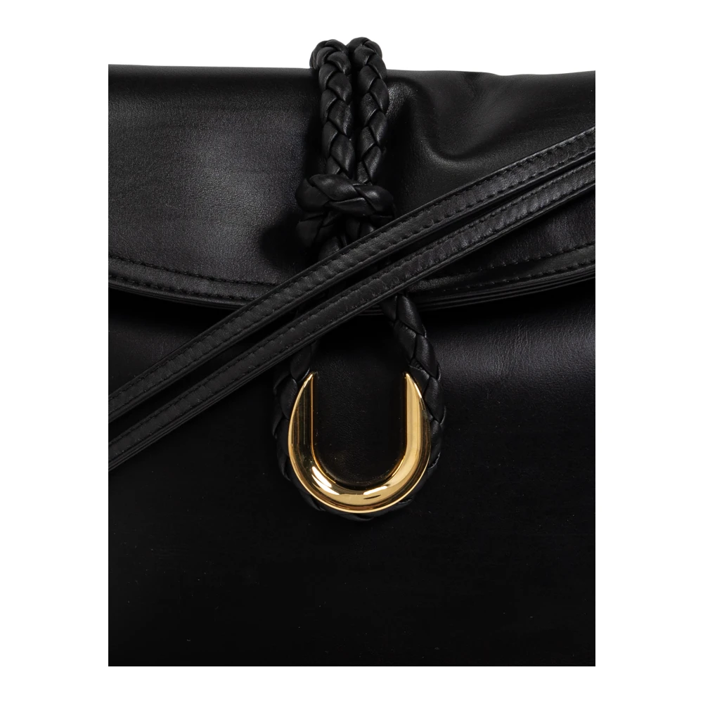 Bottega Veneta Schoudertas Liberta Medium Black Dames