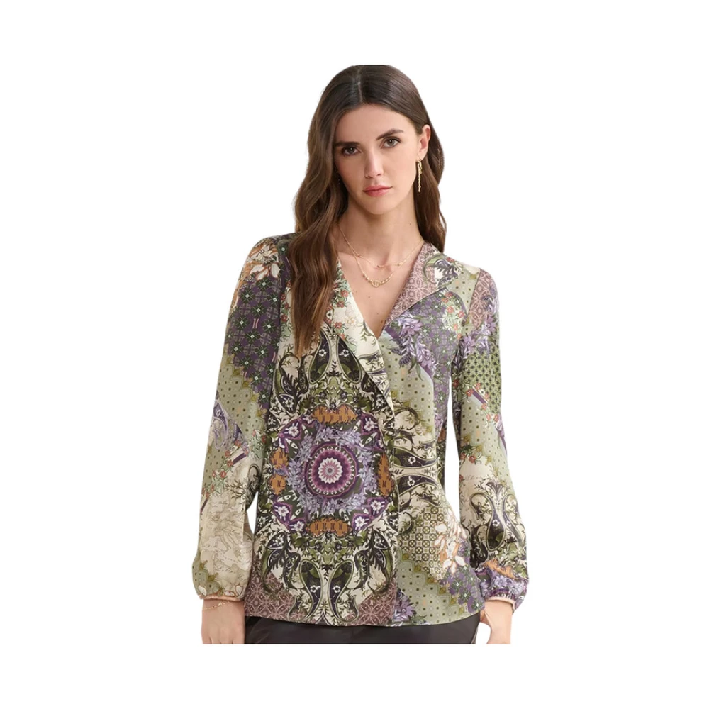 Alviero Martini 1a Classe Lange Mouw Blouse Multicolor Dames