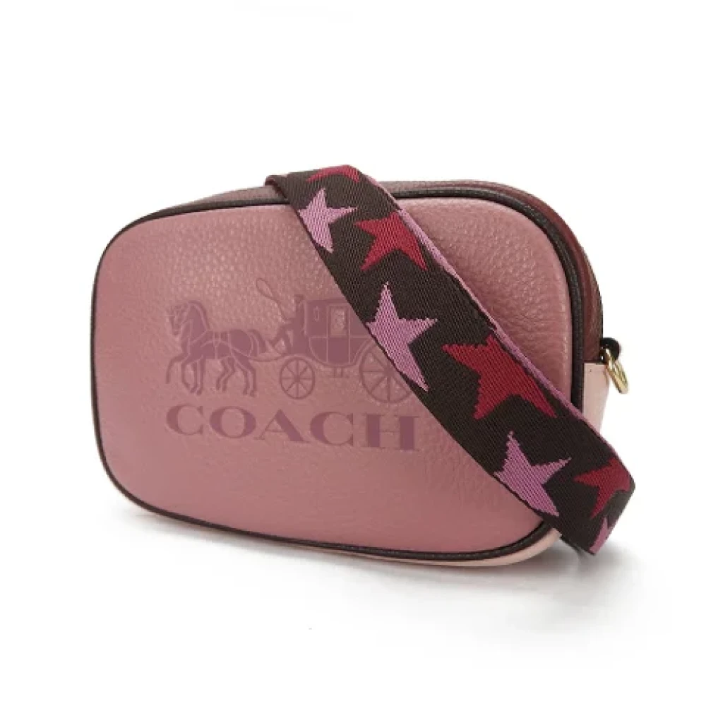 Coach Pre-owned Leather shoulder-bags Pink Dames