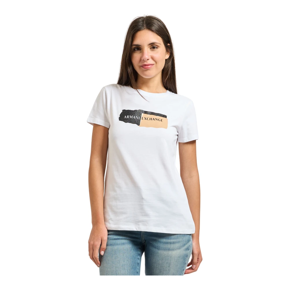 Armani Exchange Mujer Blanco Camisetas, Talla: L