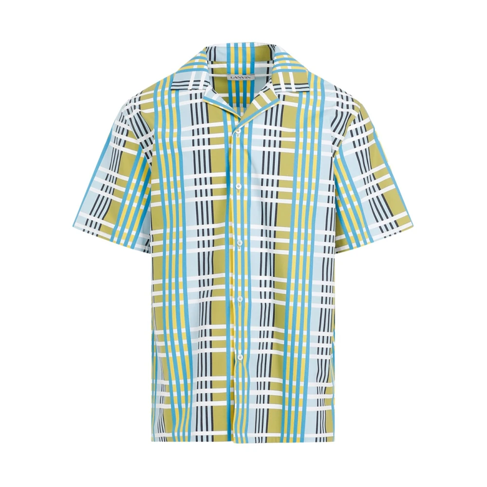 Lanvin Multicolor Geruite Bowling Shirt Multicolor Heren