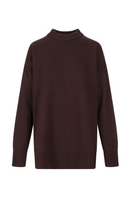 brown-wool-composition-sweater