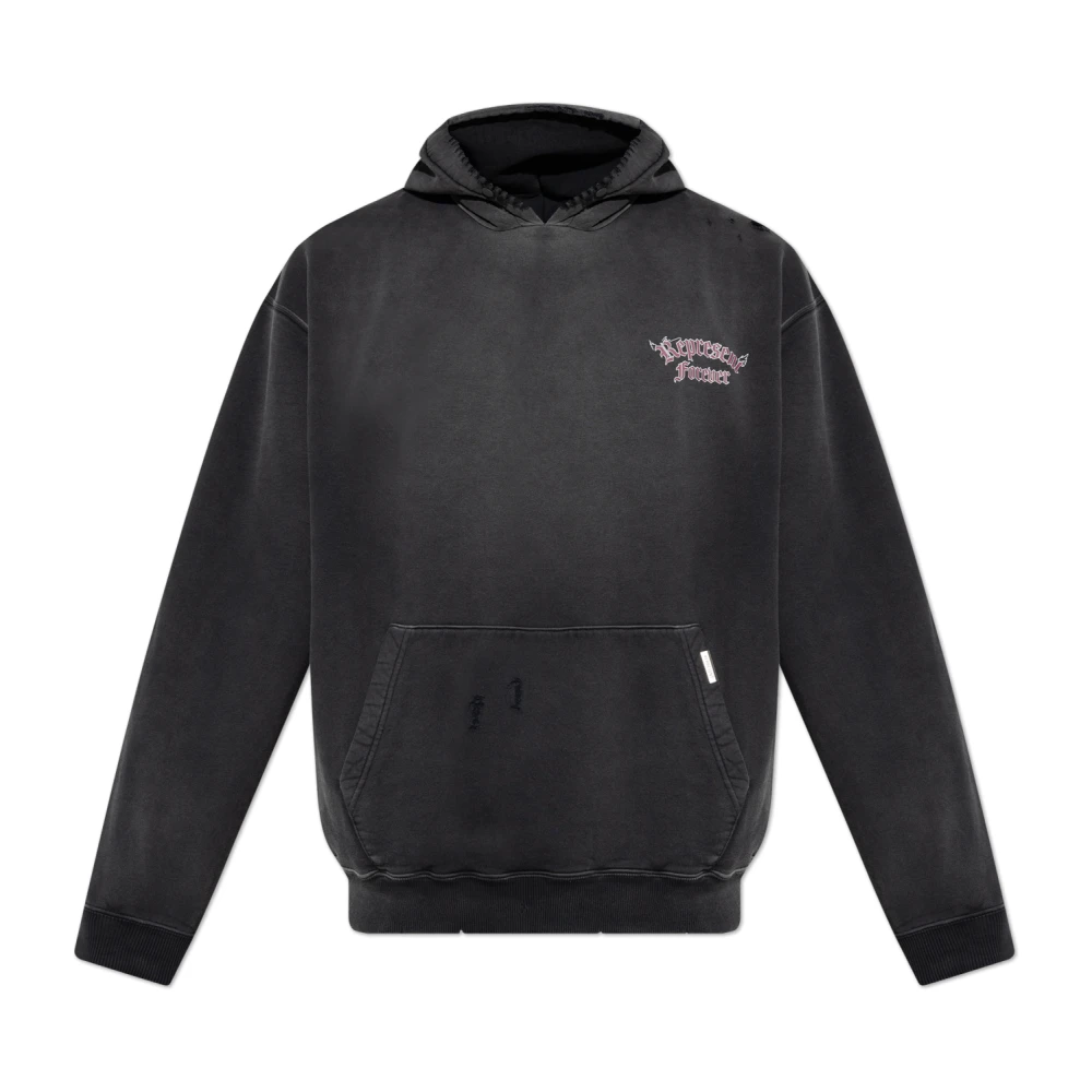 Represent Men's Black Hoodies, S, Hoodie