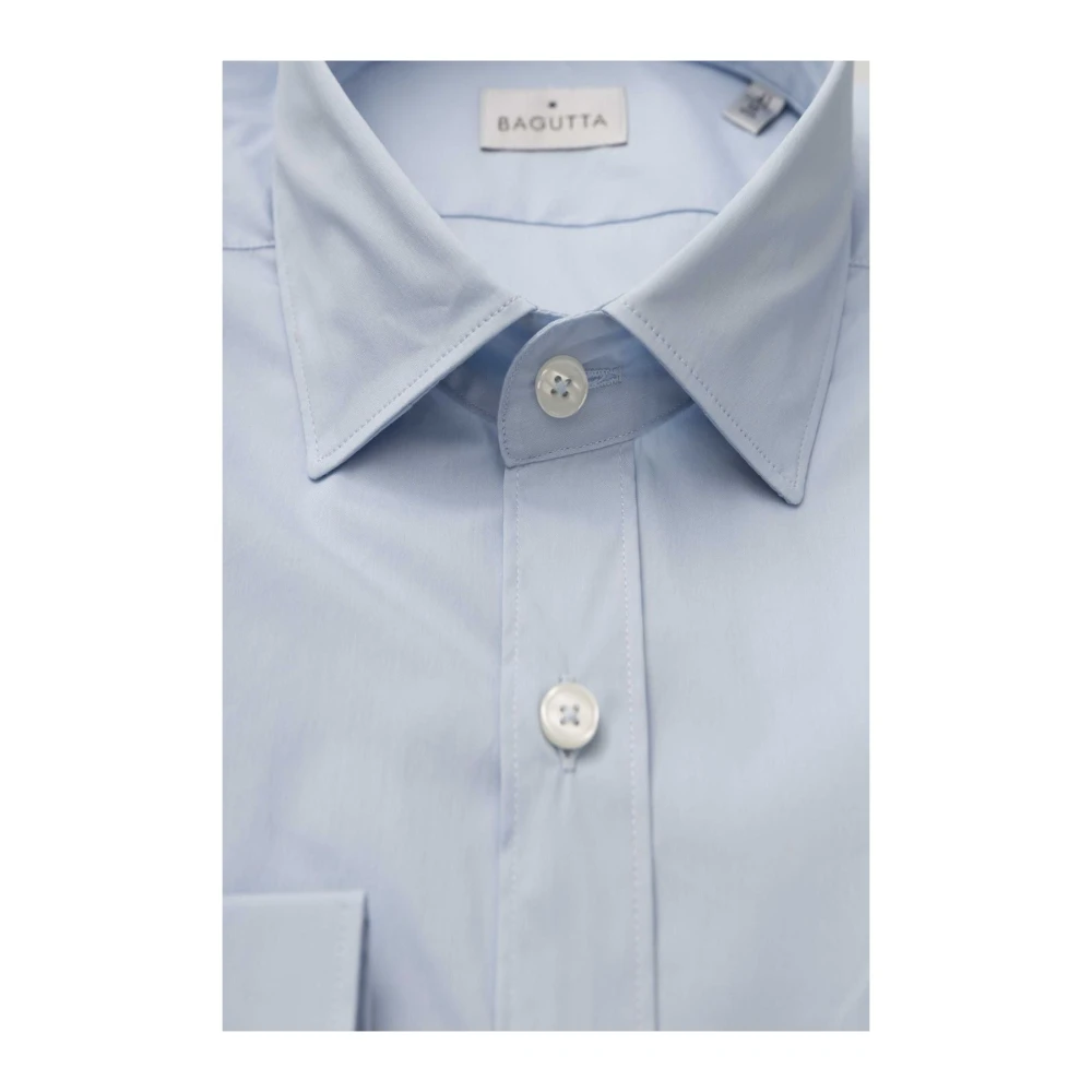 Bagutta Slim Fit Franse Kraag Overhemd Blue Heren