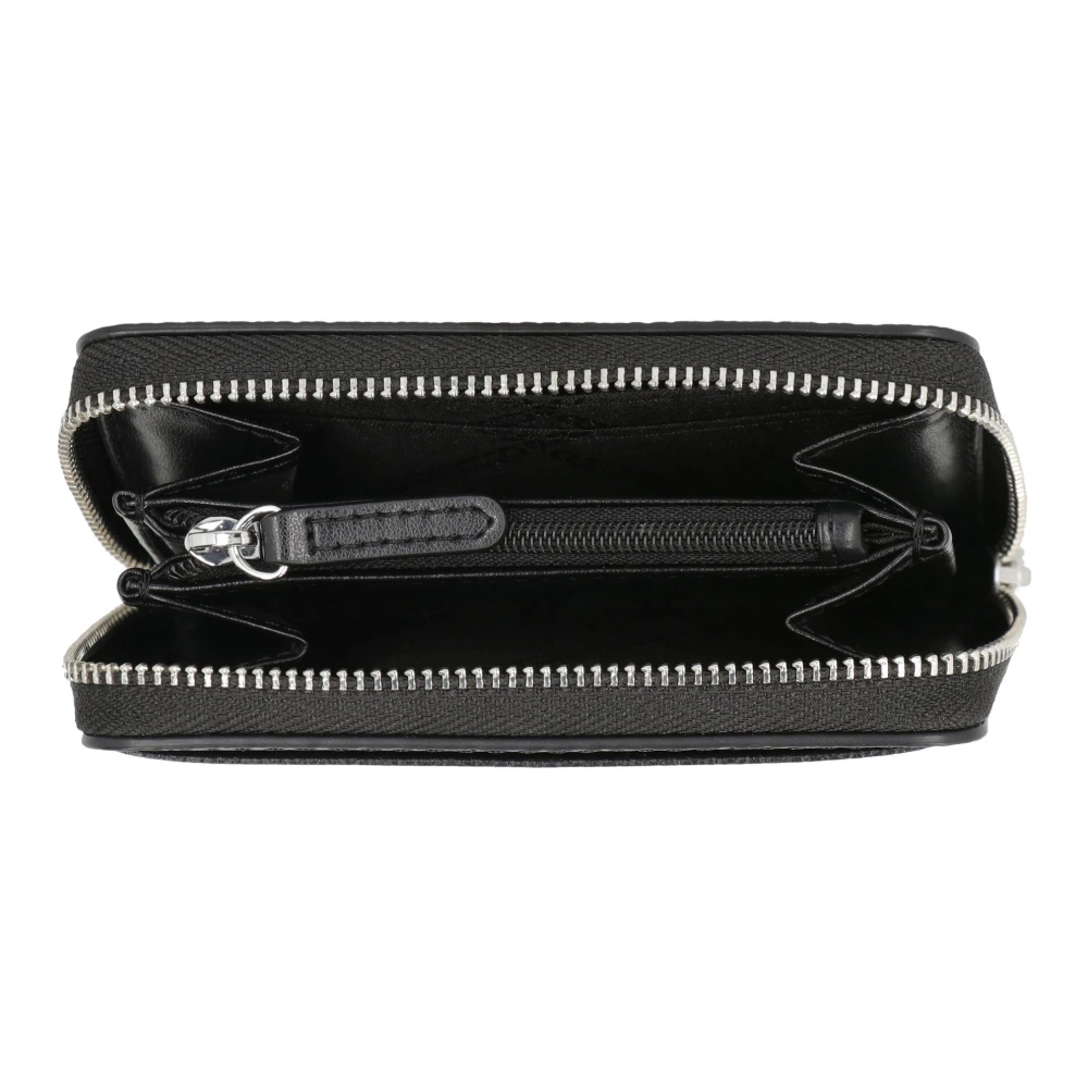 Michael Kors Portemonnee van Gegranuleerd Leder met Rits Black Dames