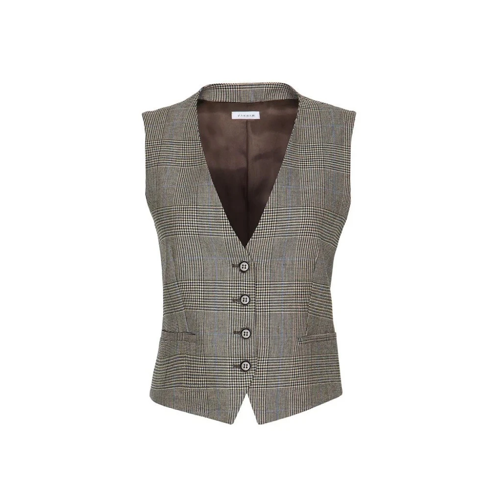 P.a.r.o.s.h. Grijze Viscose Relax Vest Gray Dames