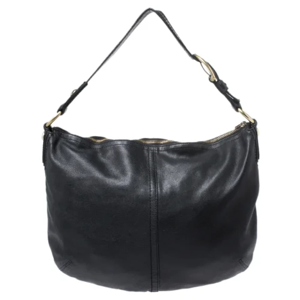 Coach Pre-owned Leather handbags Black Dames