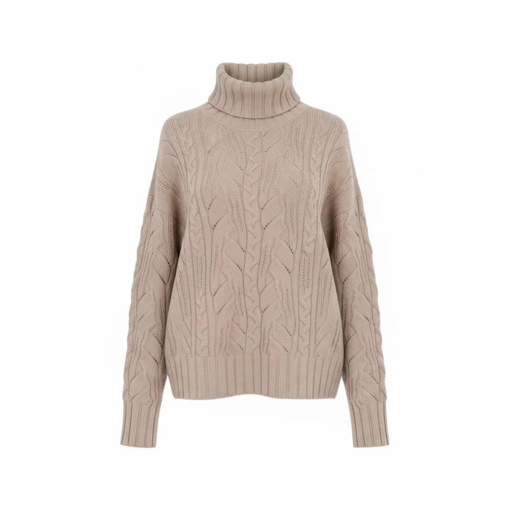 D.exterior Women's Beige Turtlenecks, S, Turtleneck Jumper 32748_61191_7Gess