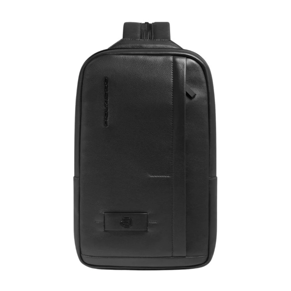 Piquadro Herren Schwarz Sling Bag Für Ipad