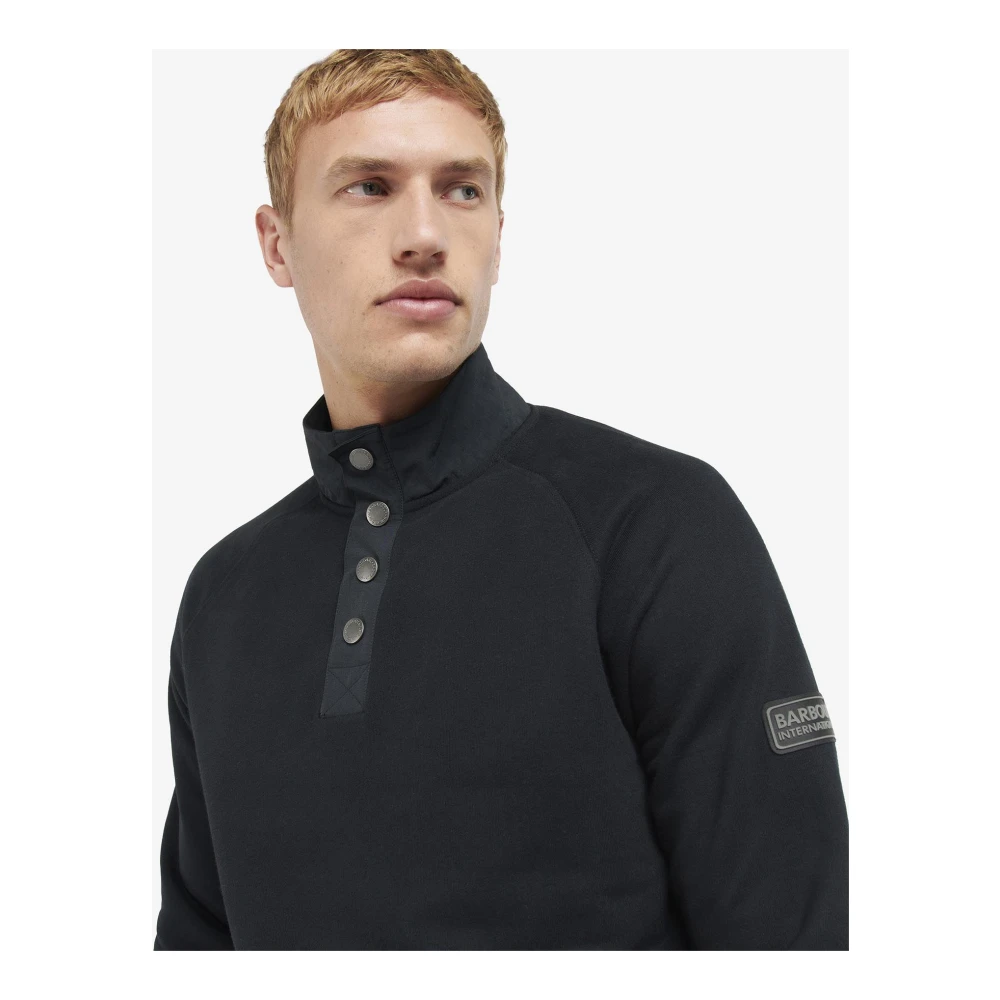Barbour Klassieke Zwarte Dual Sweatshirt Stijlvol Casual Black Heren