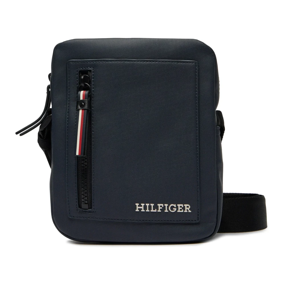 Tommy Hilfiger Uomo Blu Uomini, Borsa, La Borsa Messenger Pique Mini Reporter, - Immagine 5