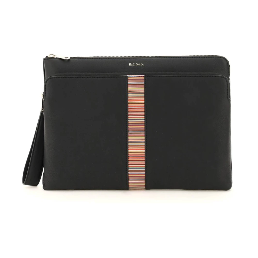 PS By Paul Smith Documentenkoffer van grained leer Black Heren