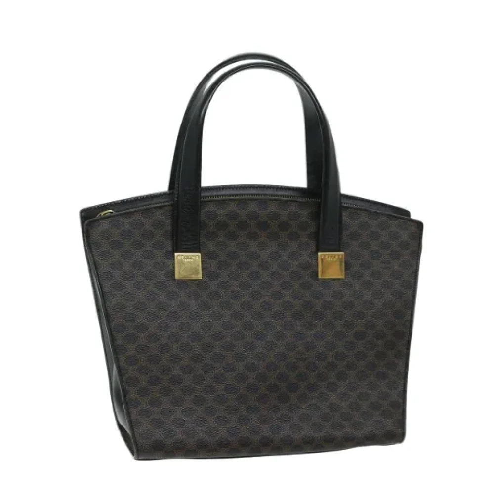 Celine Vintage Pre-owned Canvas handbags Black Dames