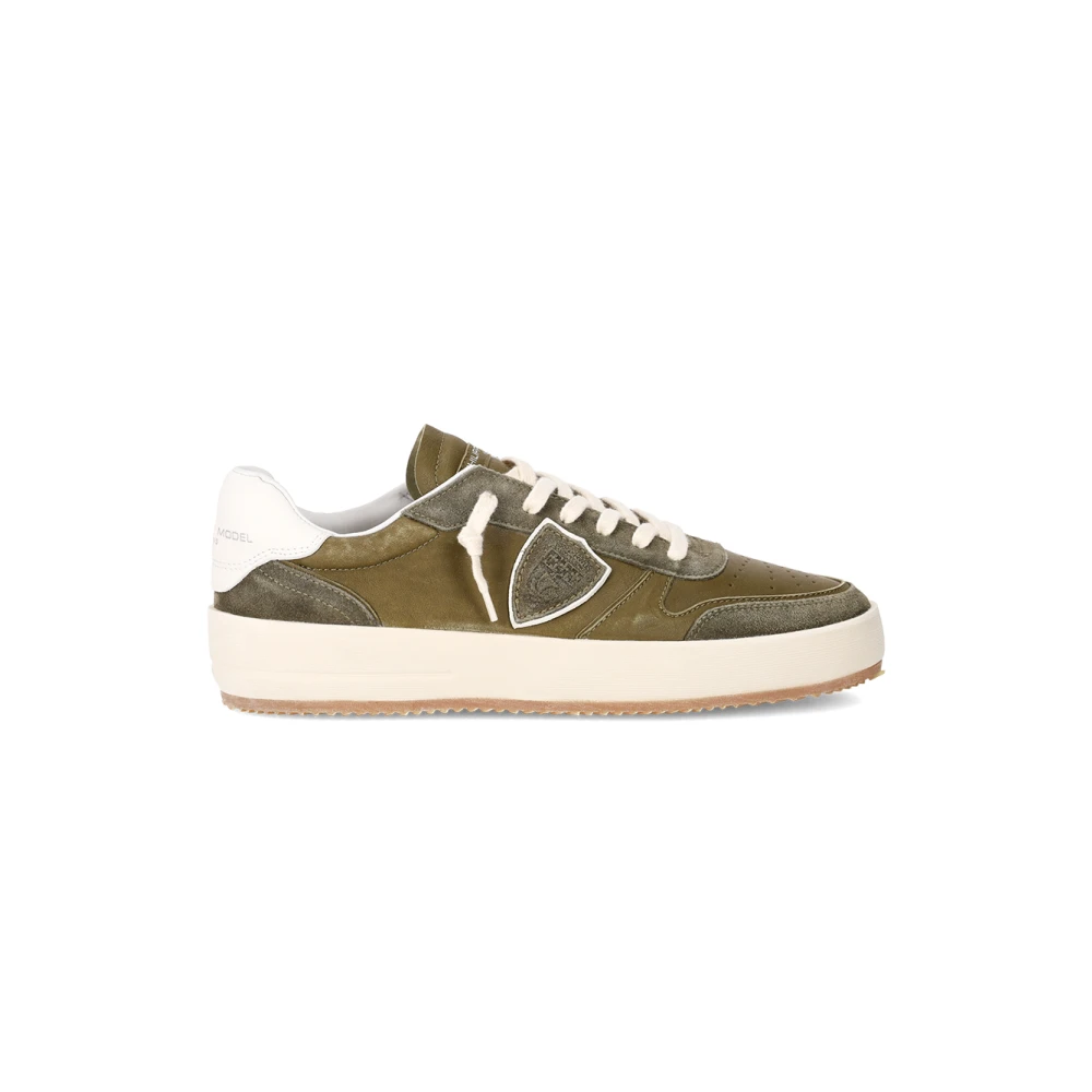 Philippe Model Uomo Verde Sneakers Nice Tennis