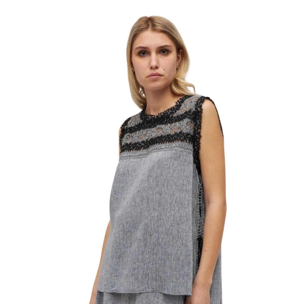 Tops > Sleeveless Tops - - Ermanno Scervino - Modalova
