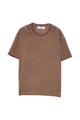 t-shirt-en-coton-marron-avec-logo-brode
