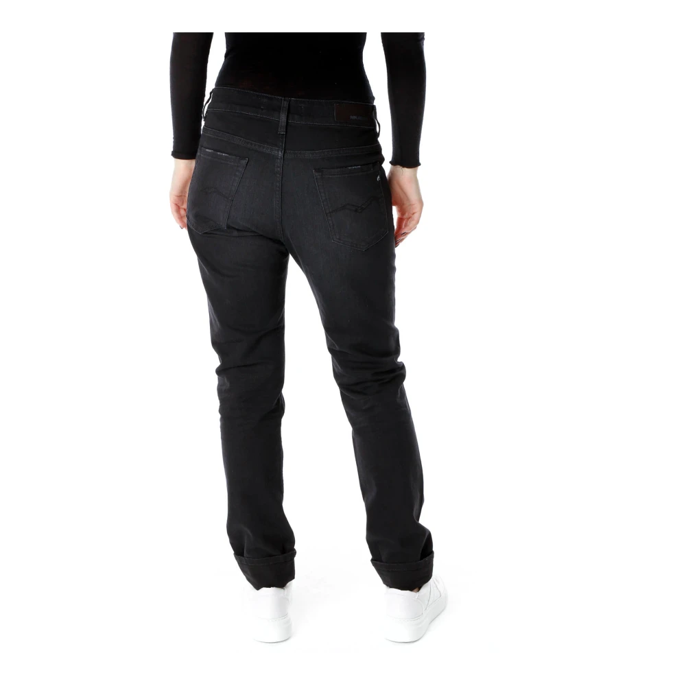 Replay Slim-Fit Boyfriend Jeans Black Dames