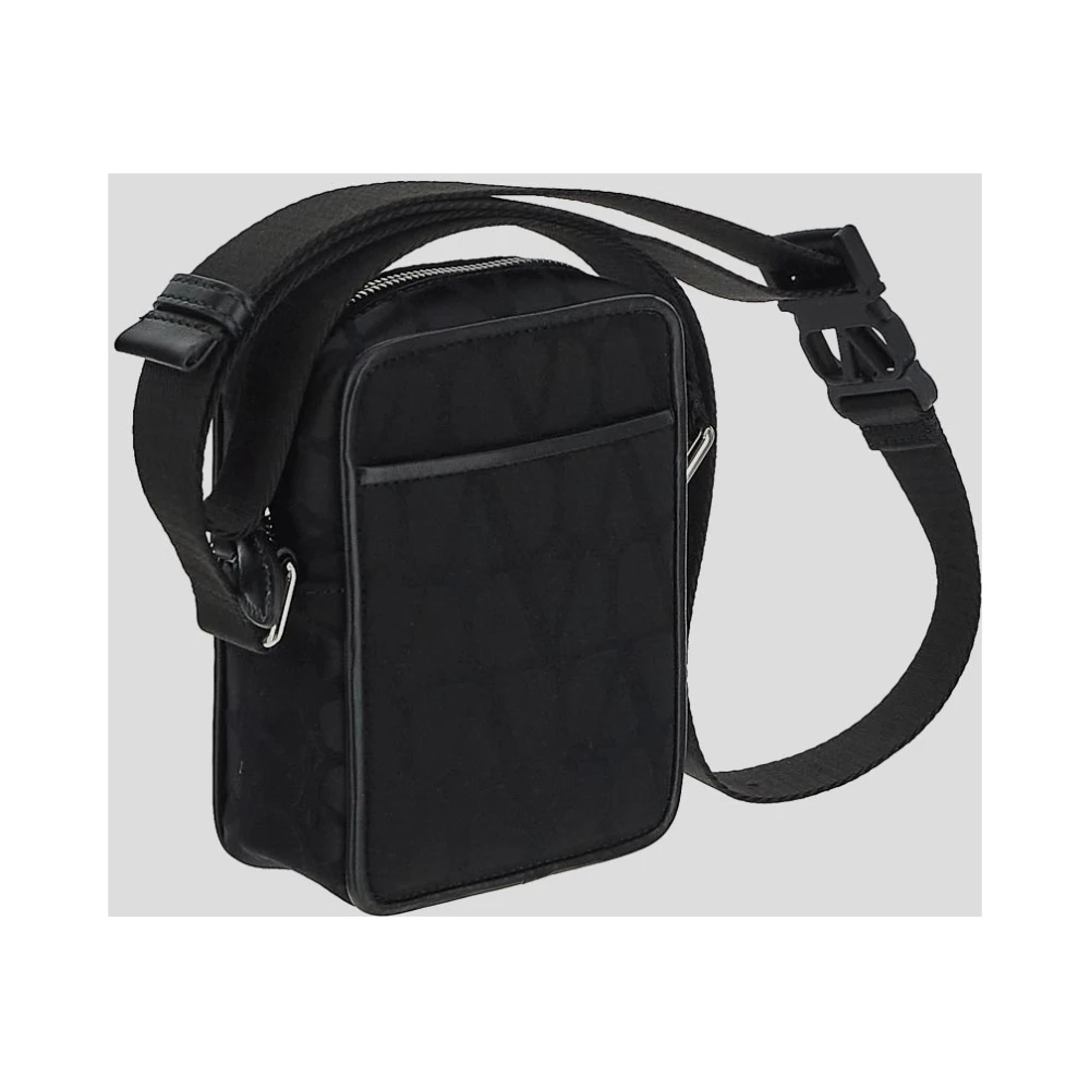 Valentino Garavani Canvas Crossbody Tas Black Heren