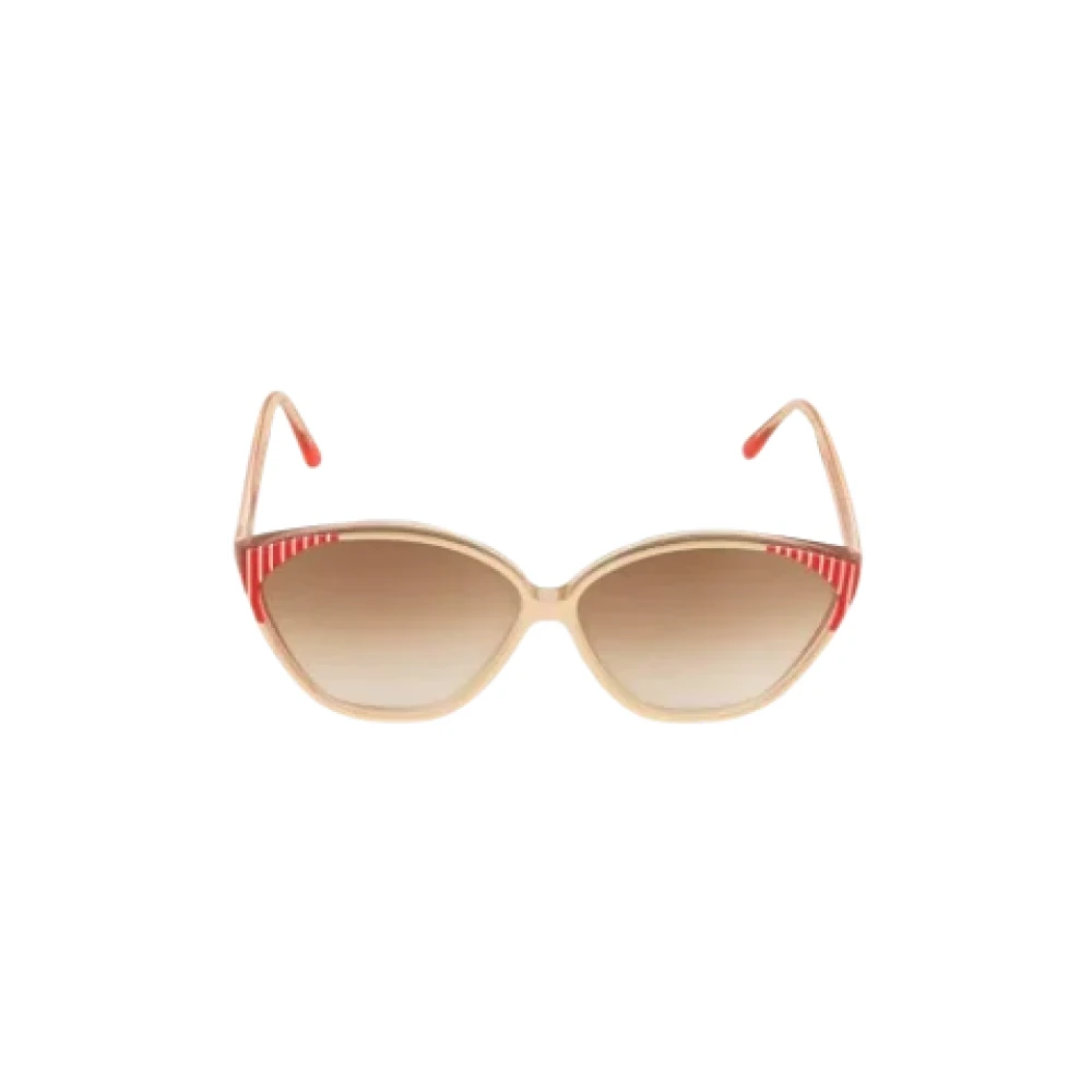 Balenciaga Vintage Pre-owned Acetate sunglasses Beige Dames