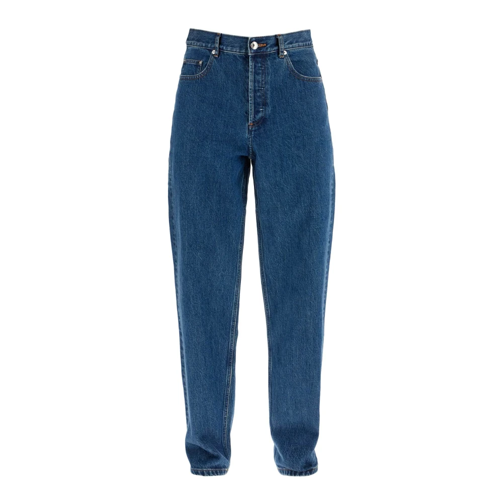 A.p.c. Indigo Wide Leg Jeans Blue Heren