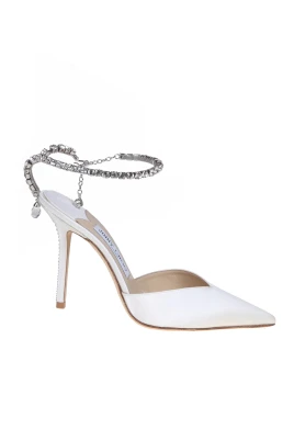 Kristall Satin Slingback Klackar