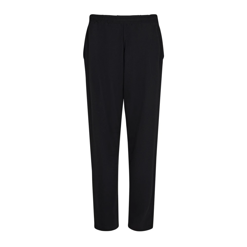Soyaconcept Comfortabele zwarte broek met elastische taille Black Dames