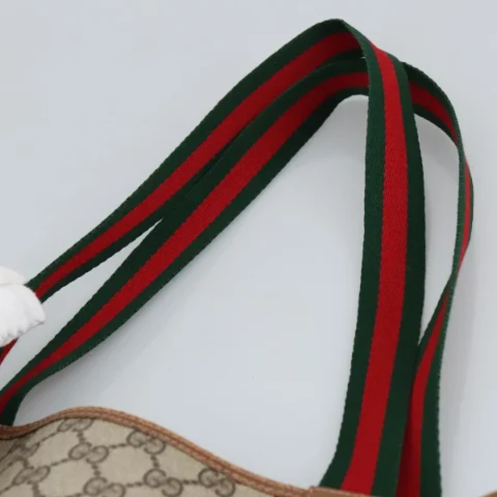 Gucci Vintage Pre-owned Canvas handbags Beige Dames