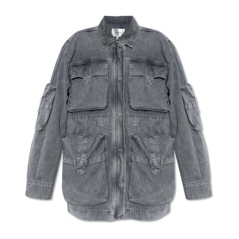 Gestuz Denim shirt Nynnie Gray Dames