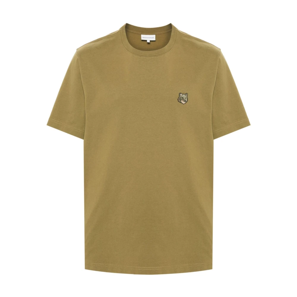 Maison Kitsuné Gedurfd Vossenhoofd Patch Groene Tee Green Heren