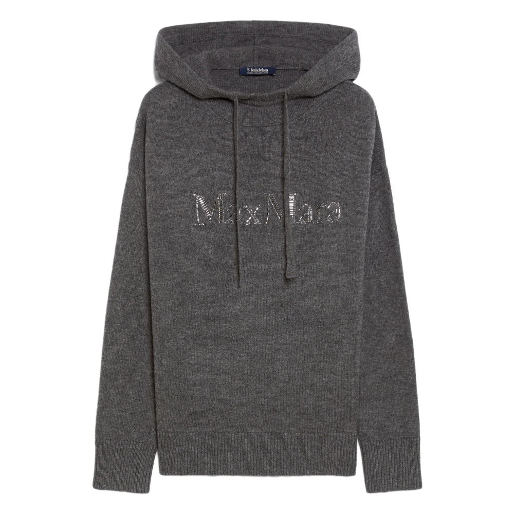 Max Mara Grijze hoodie met strass Gray Dames