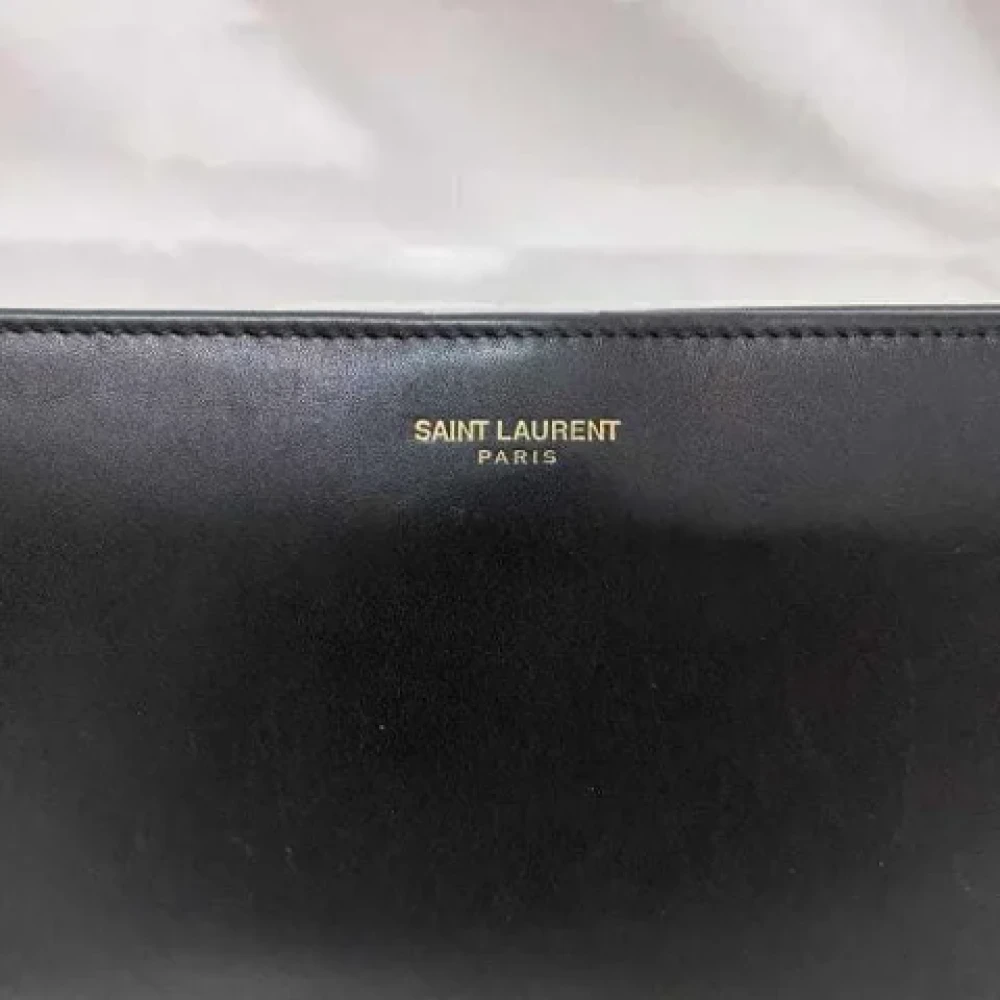 Yves Saint Laurent Vintage Pre-owned Leather wallets Black Dames