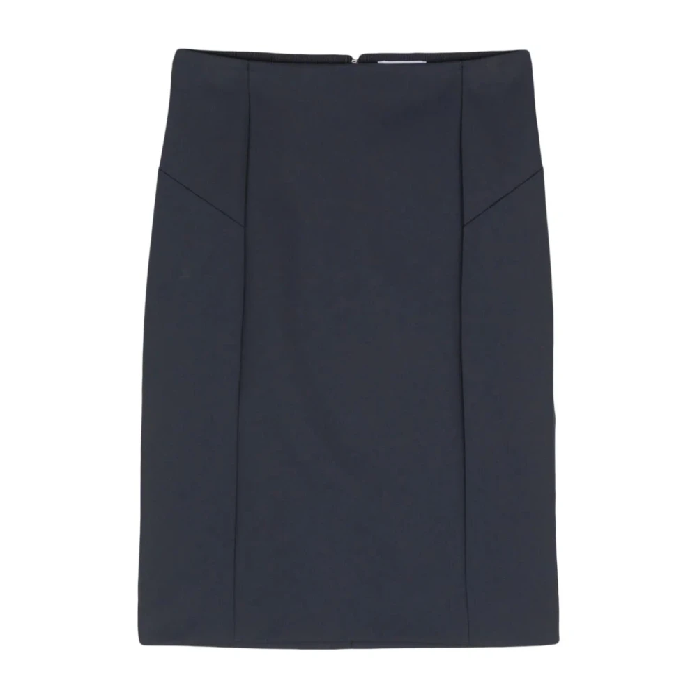 PATRIZIA PEPE Navy Longuette Rok Blue Dames