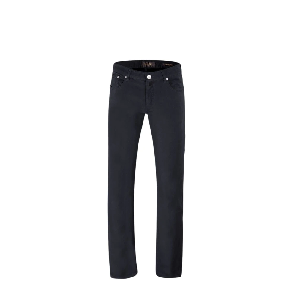 Moorer Men's Blue Straight Trousers, W38, Slim Fit Denim Trousers