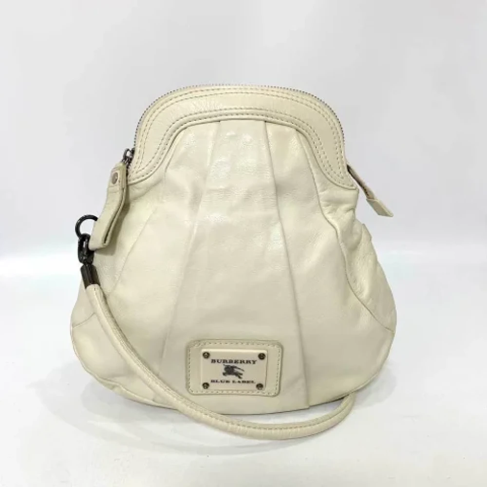 Burberry Vintage Pre-owned Fabric shoulder-bags Beige Dames