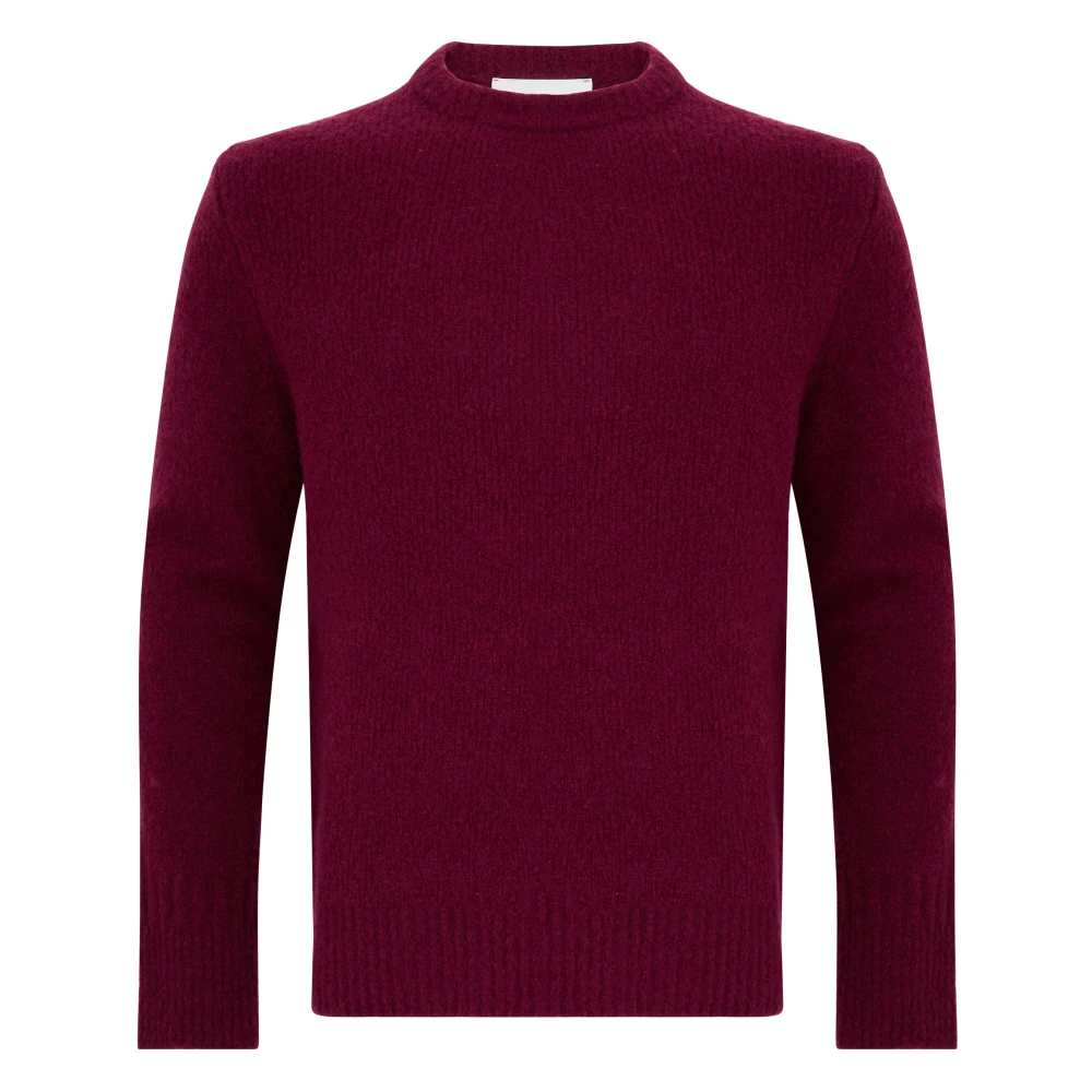 Amaránto Bordeaux Crewneck Sweater Aw24 Red Heren